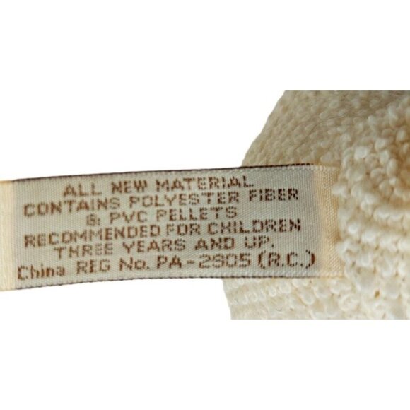 Flowers Inc Balloons White Teddy Bear Brown ribbon bow Stuffed Animal plush 7" - Picture 6 of 8